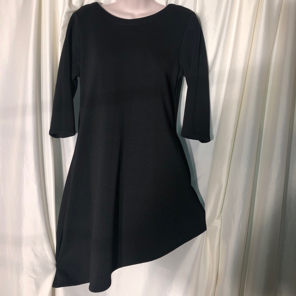 Asymmetrical sweatshirt dress